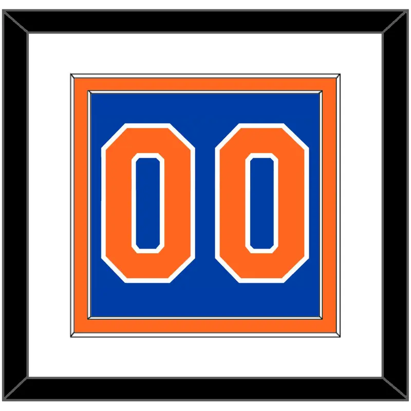 New York Number - Road Blue - Double Mat 1