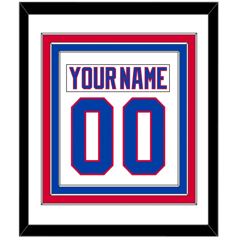 Washington Nameplate & Number (Back) Combined - 2011 Winter Classic White - Triple Mat 1