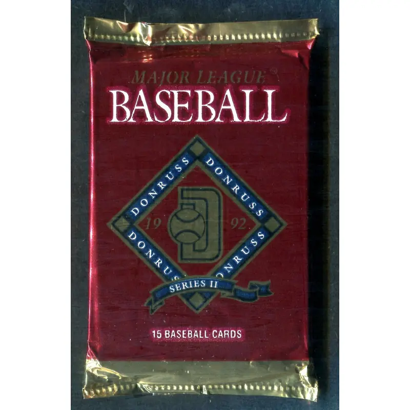 1992 Donruss Baseball Unopened Series 2 Pack