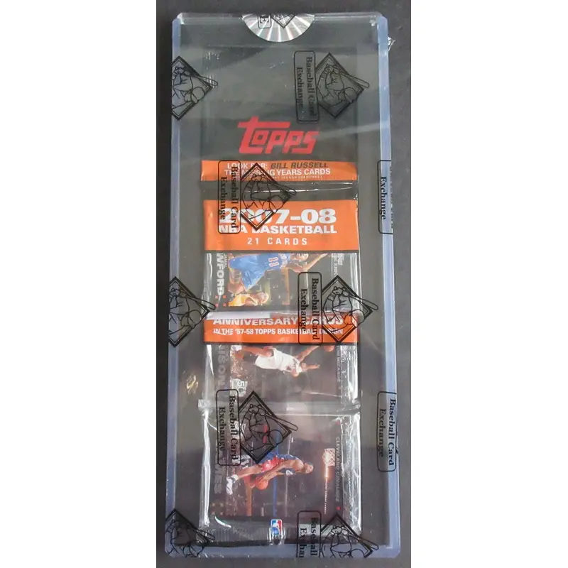 2007/08 Topps Basketball Unopened Rack Pack (Lebron Top) (BBCE)