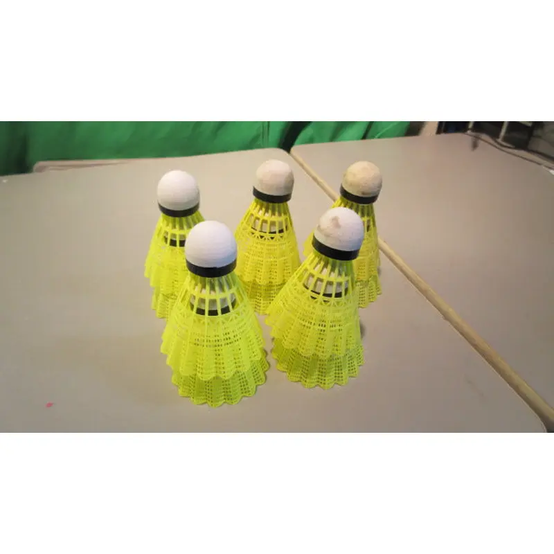 Used Zhenan Advance Nylon Badmitton Shuttlecocks - Set of 10