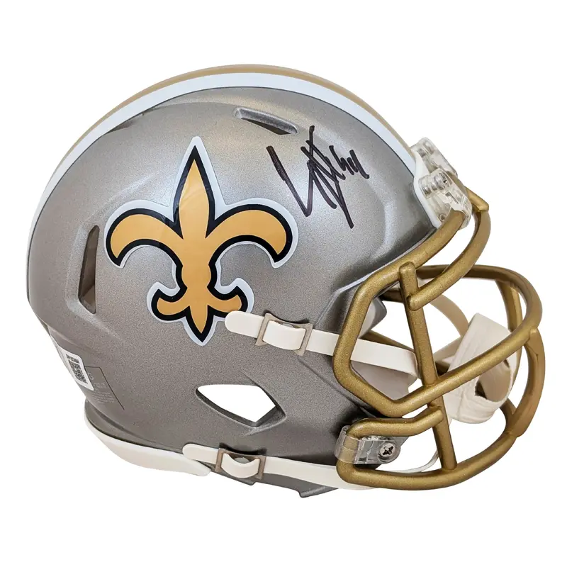 Saints Cameron Jordan Authentic Signed Flash Speed Mini Helmet BAS Witnessed