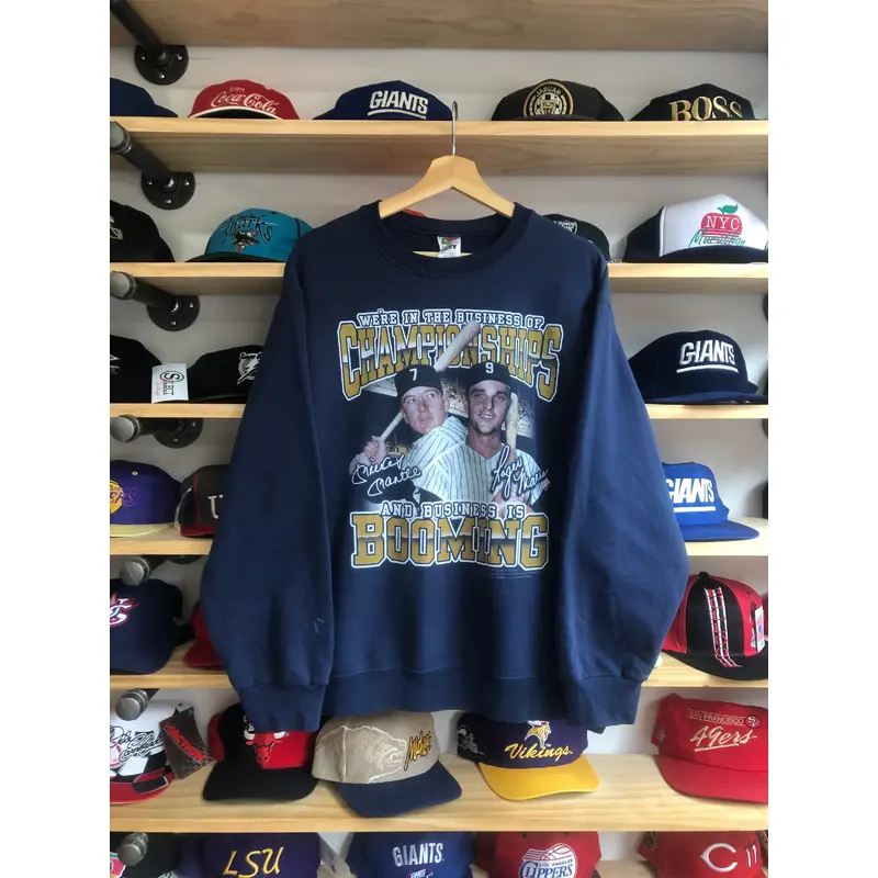 2004 New York Yankees Mantle & Maris Crewneck Size Large