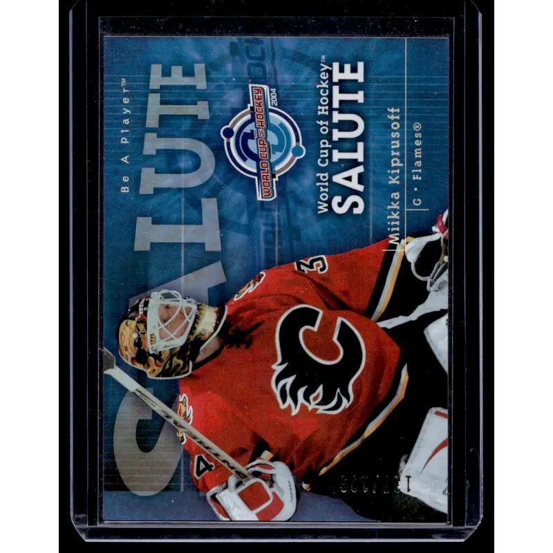 2005-06 Upper Deck Be a Player - World Cup of Hockey Salute - Miikka Kiprusoff #WCS13 /199