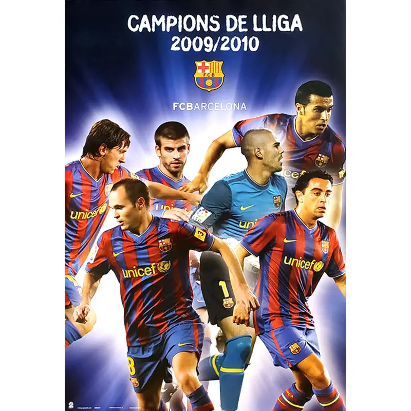 FC Barcelona La Liga 2009/10 Champions Official Poster - G.E. (Spain)