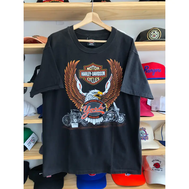 Vintage 1995 Harley Davidson York Pennsylvania Museum Tee Size Large
