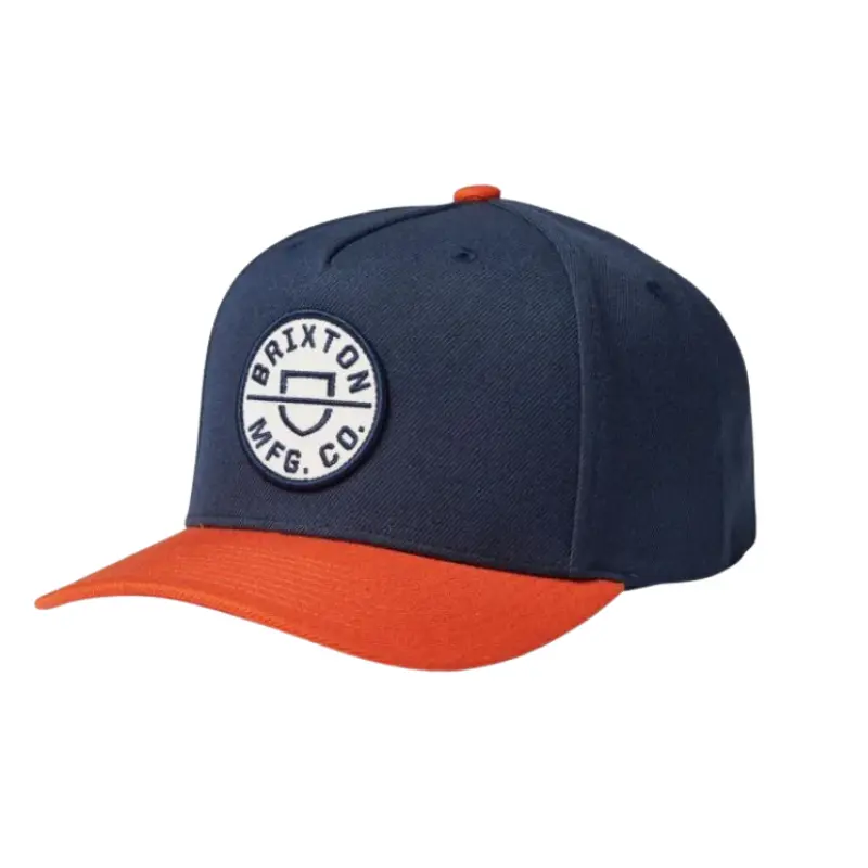 Crest C MP Snapback Cap - Navy/Orange