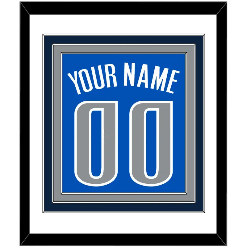 Dallas Name & Number - Blue Icon - Triple Mat 1