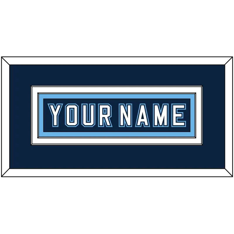 Maine Hockey Nameplate - Road Navy Blue - Double Mat 2