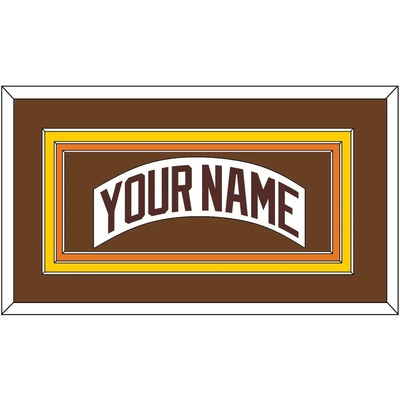 San Diego Nameplate - Home White (1980-1984) - Triple Mat 2