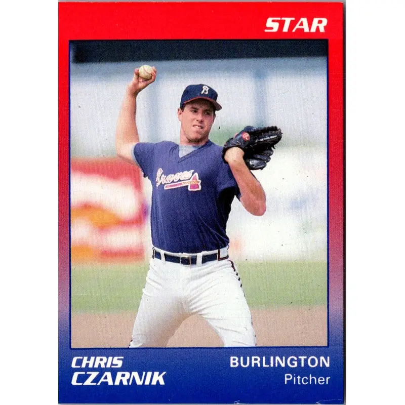 1989 Star Burlington Braves Chris Czarnik #8