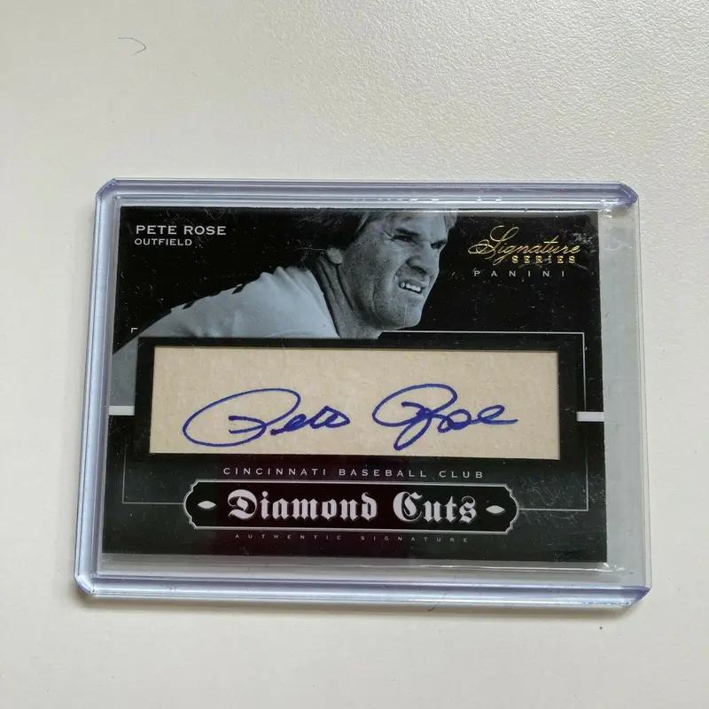 2012 Panini Pete Rose #21/25 Signed Autographed Baseball Card Auto