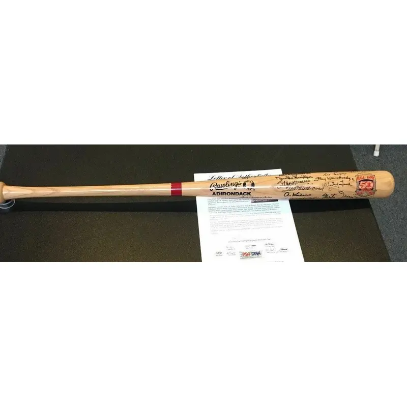 Beautiful Hall Of Fame Multi Signed Cooperstown Bat W/21 Sigs Ted Williams PSA