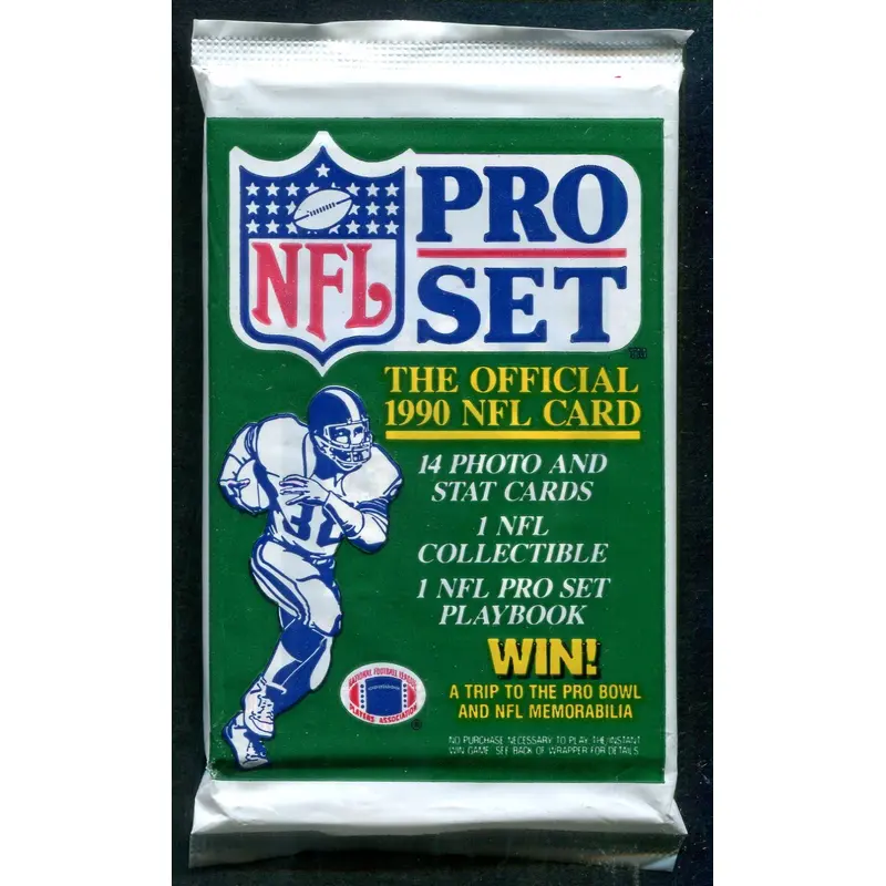 1990 Pro Set Football Unopened Series 1 Pack (14)