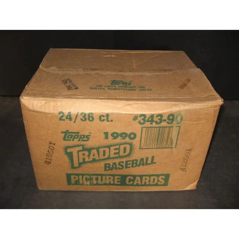 1990 Topps Traded Baseball Unopened Wax Case (24 Box)
