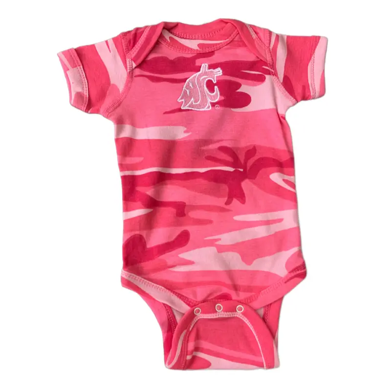 Baby Camo onesie Pink