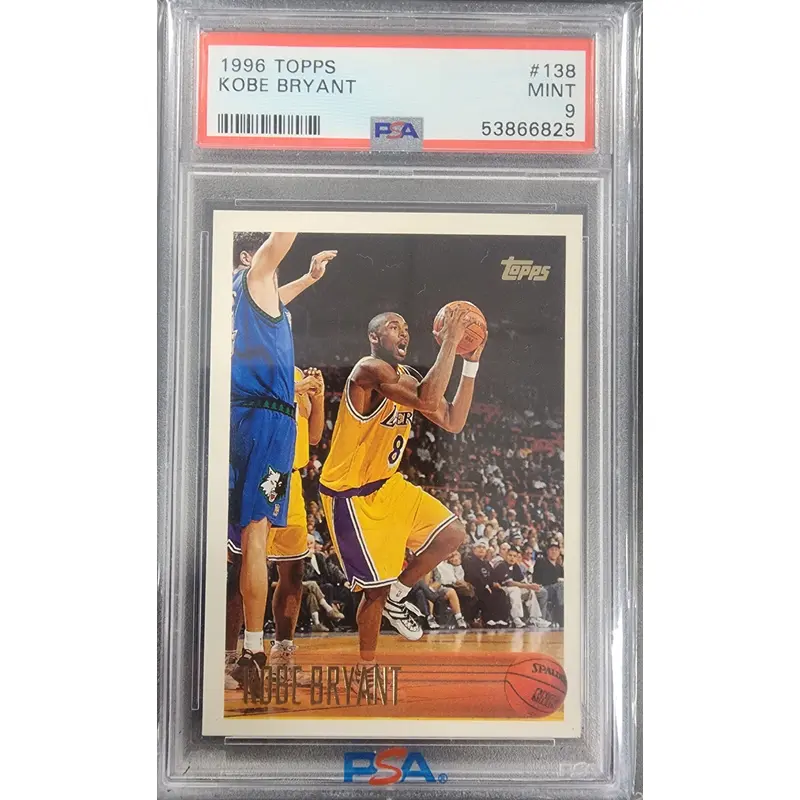 Kobe Bryant 1996 Topps #138 PSA 9 Mint 6825
