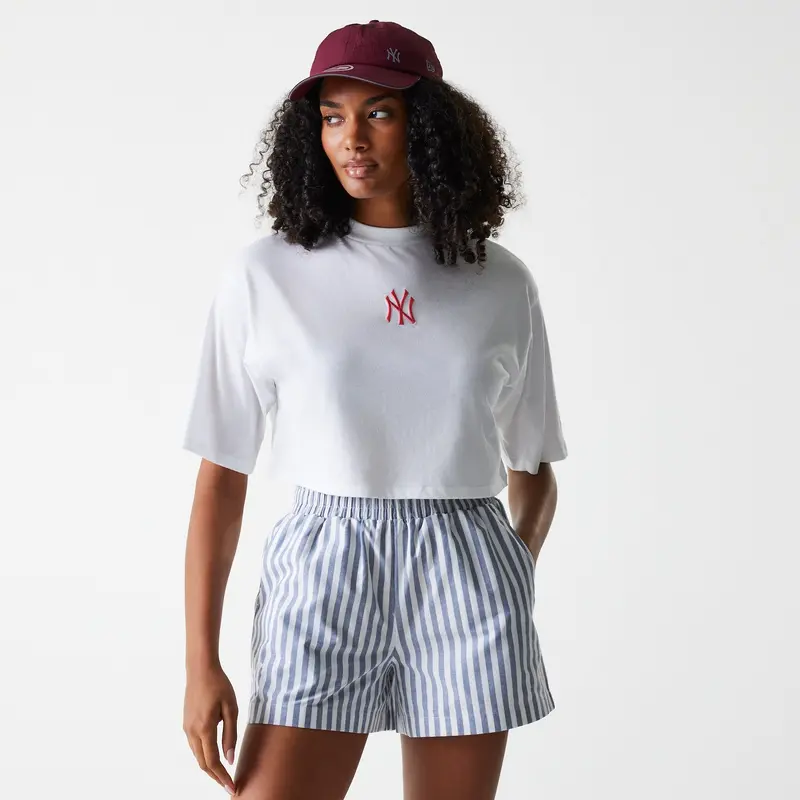 New Era - WMNS MLB STRIPE SHORT - New York Yankees - Blue