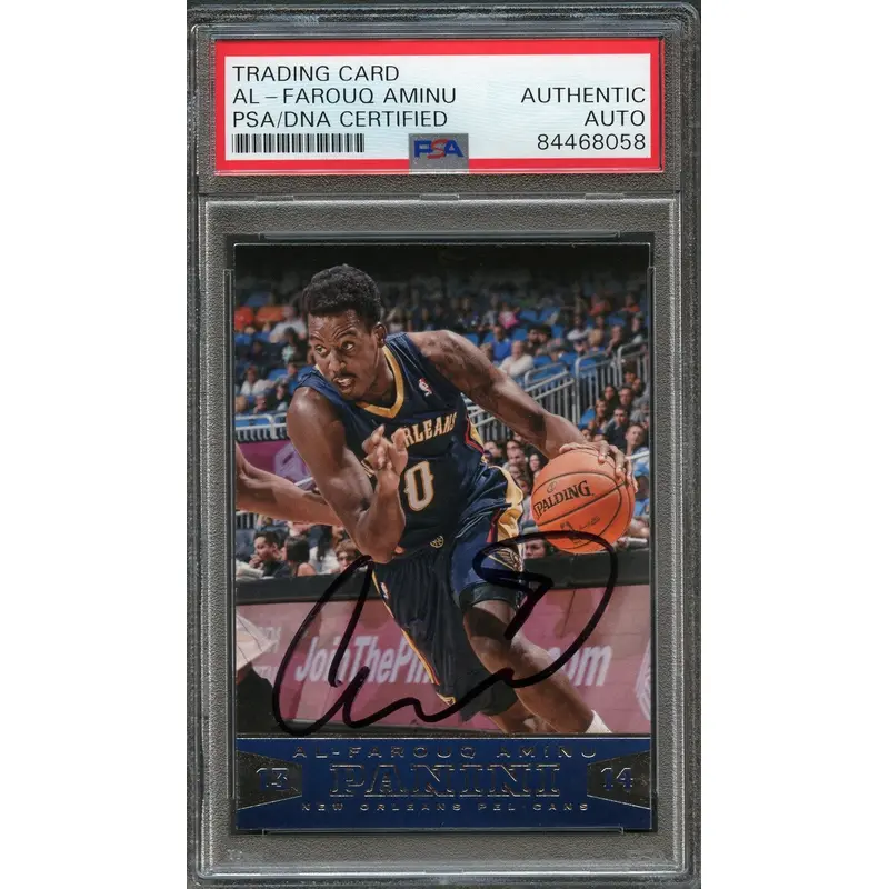 2013-14 Panini Basketball #113 Al-Farouq Aminu Signed Card AUTO PSA Slabbed Pelicans
