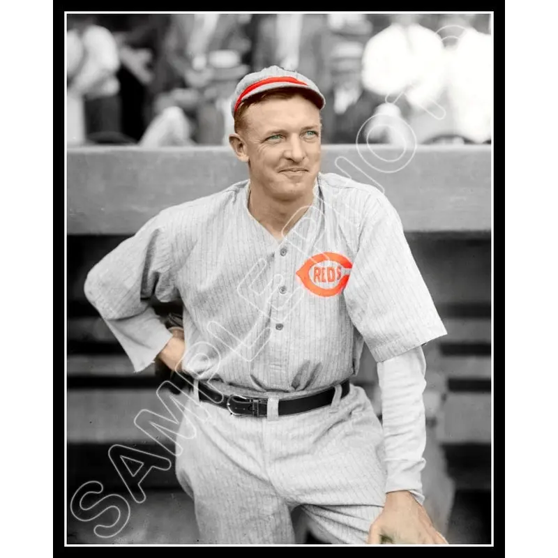 Christy Mathewson Colorized 8X10 Photo - 1916 Cincinnati Reds - 549