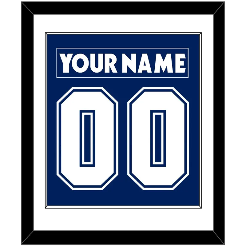 Toronto Nameplate & Number (Back) Combined - Home Blue (2007-2010) - Single Mat 1