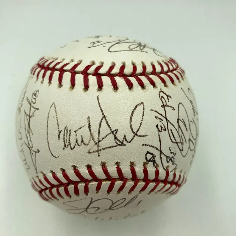 Rare 2007 Colorado Rockies NL Champs Team Signed World Series Baseball JSA COA