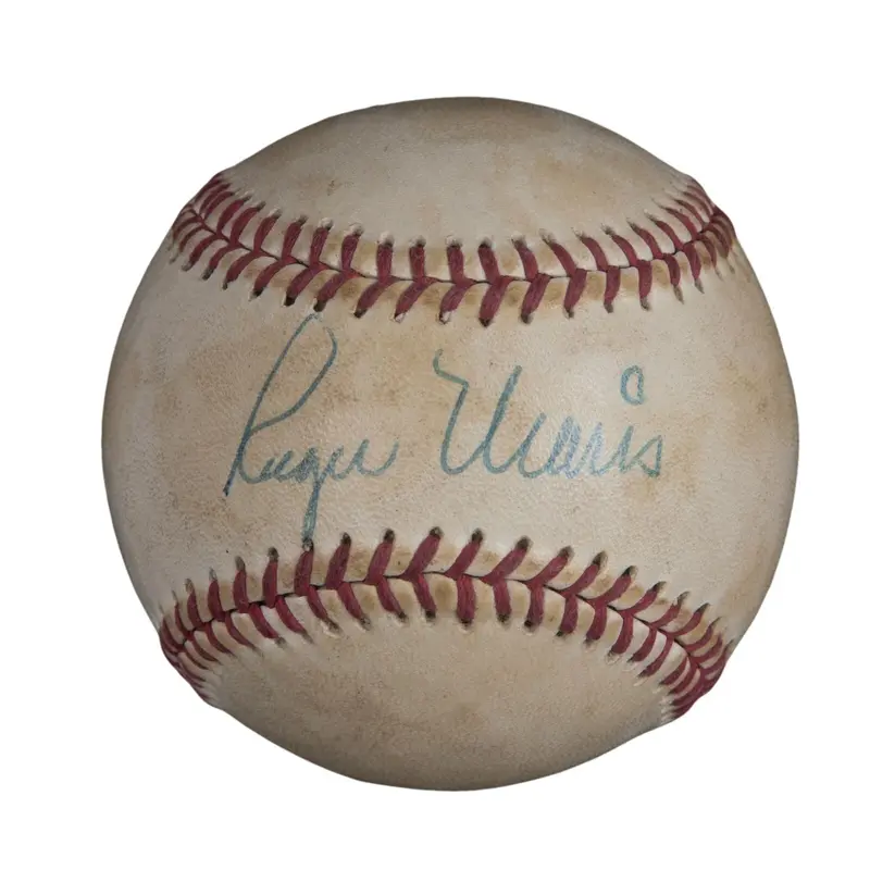 Roger Maris & Sadaharu Oh Dual Signed Autographed Baseball PSA DNA COA