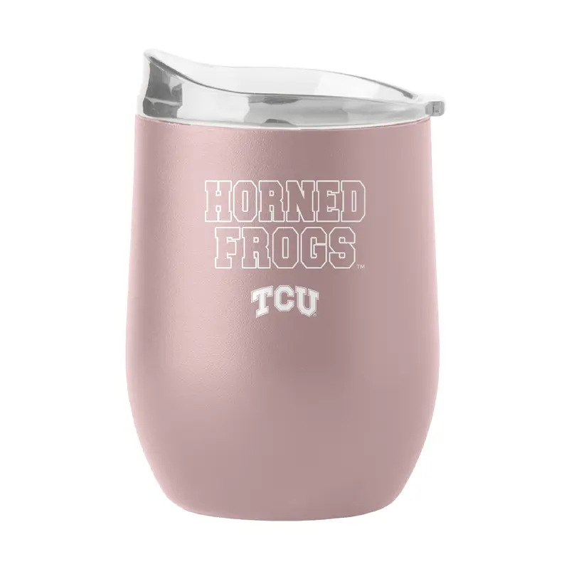 TCU 16oz Stencil Powder Coat Curved Bev