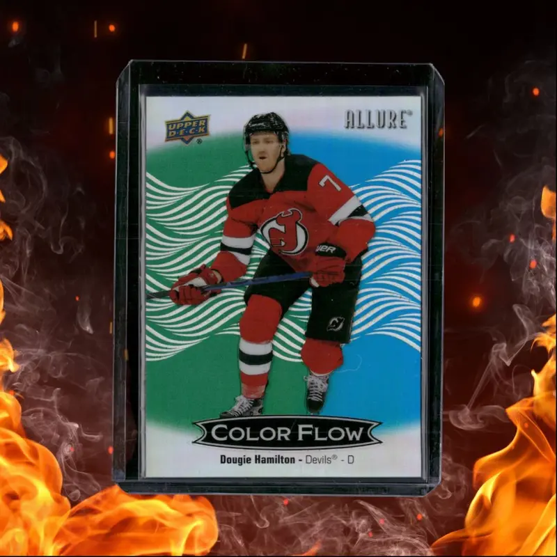 2024-25 Upper Deck Allure Dougie Hamilton Color Flow Green Blue #CFL-6