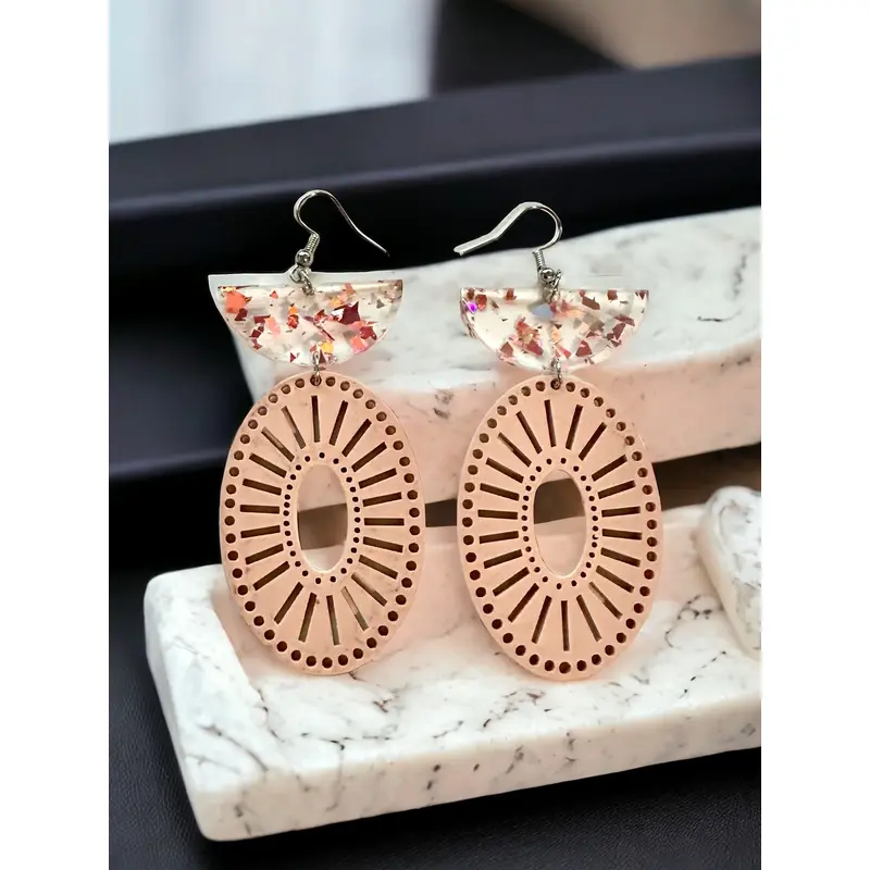 Blush Concho Dangles