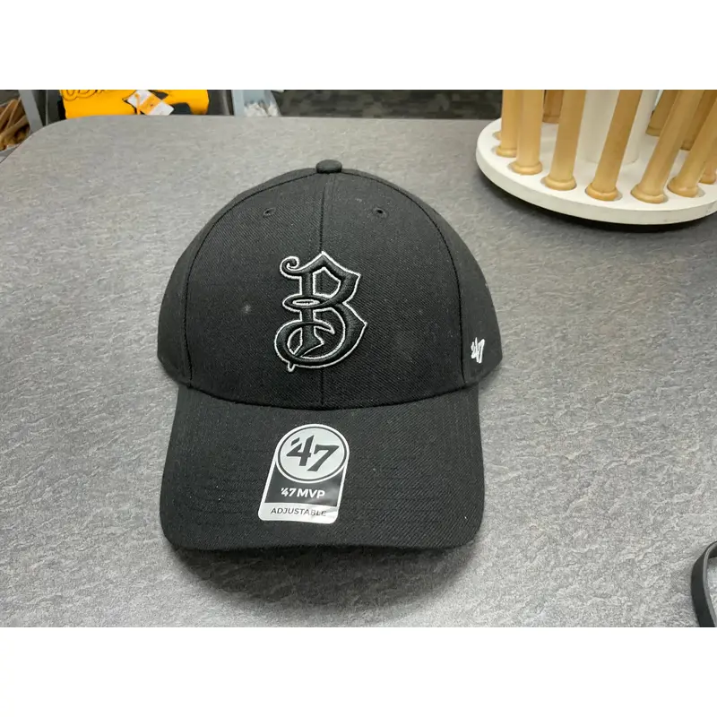 Bradenton Marauders 47 MVP Black B Hat