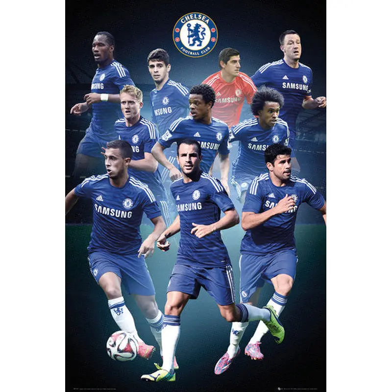Chelsea FC "Big Ten" (2014/15) EPL Soccer Action Poster - GB Eye (UK)