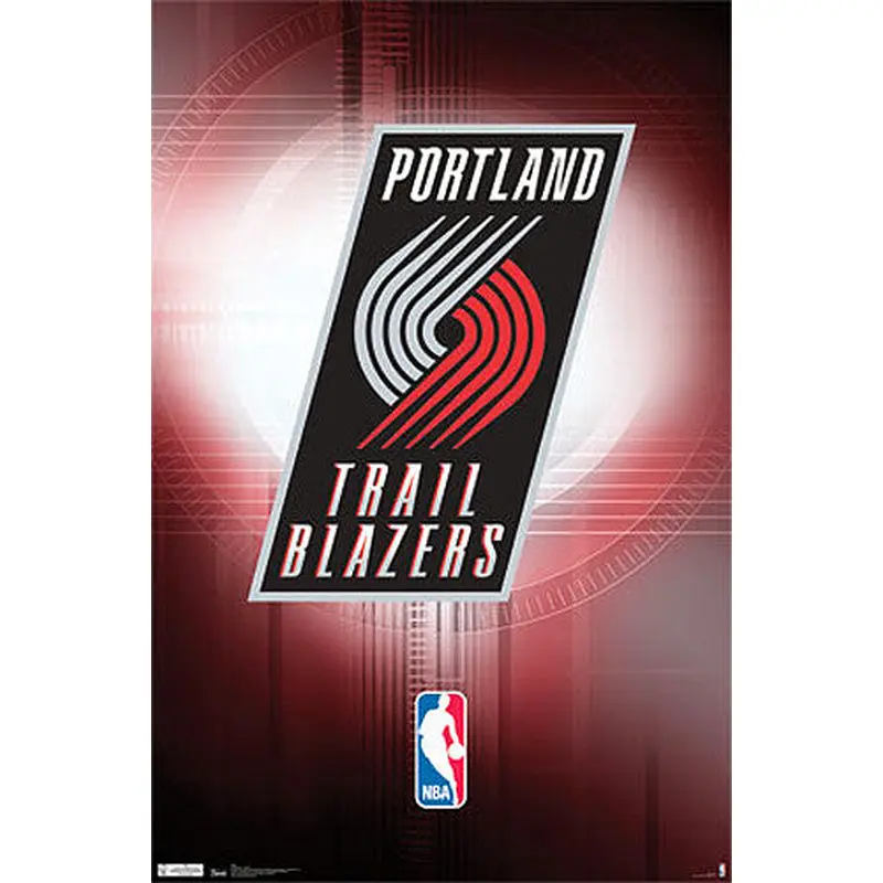 Portland Trailblazers Official NBA Team Logo Poster - Costacos Sports