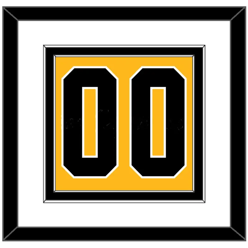 Pittsburgh Number (Back) - Alternate Gold (2018-2021) - Double Mat 1