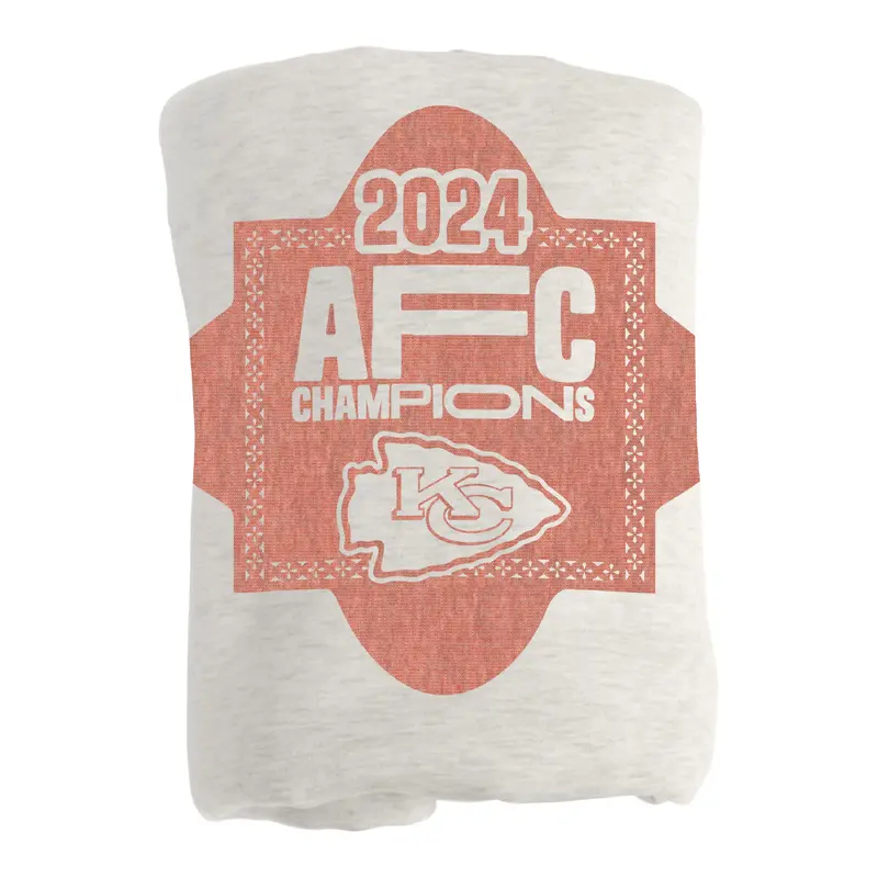 KC Chiefs Conference Champs Sublimated Sweatshirt Blanket