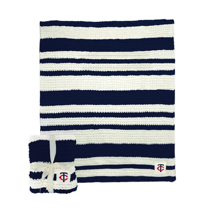 Minnesota Twins Cable Knit Throw 50x60