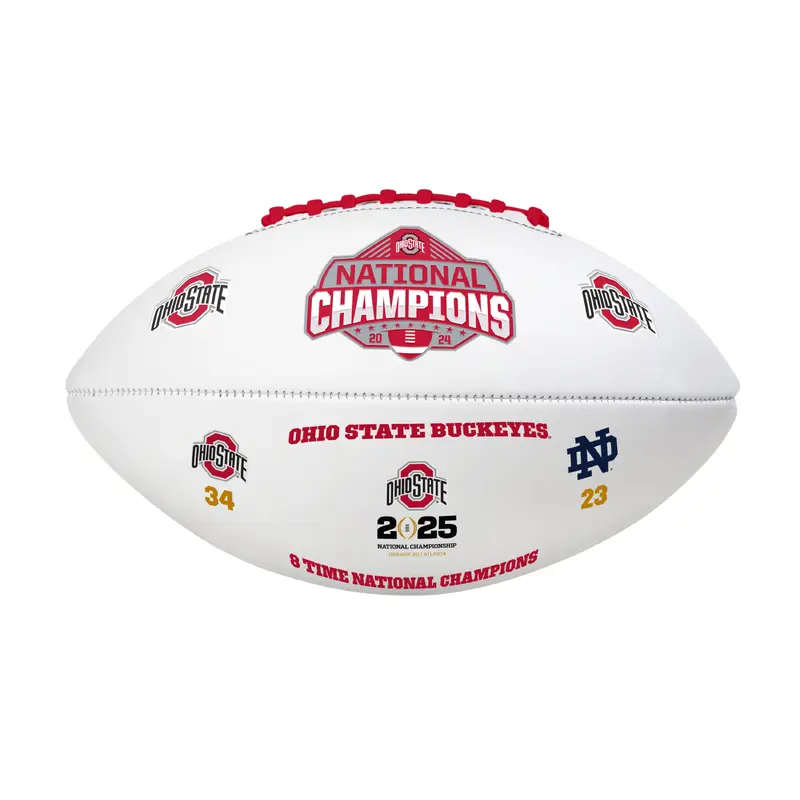 Ohio State 2024 National Champions Debossed Autograph Football