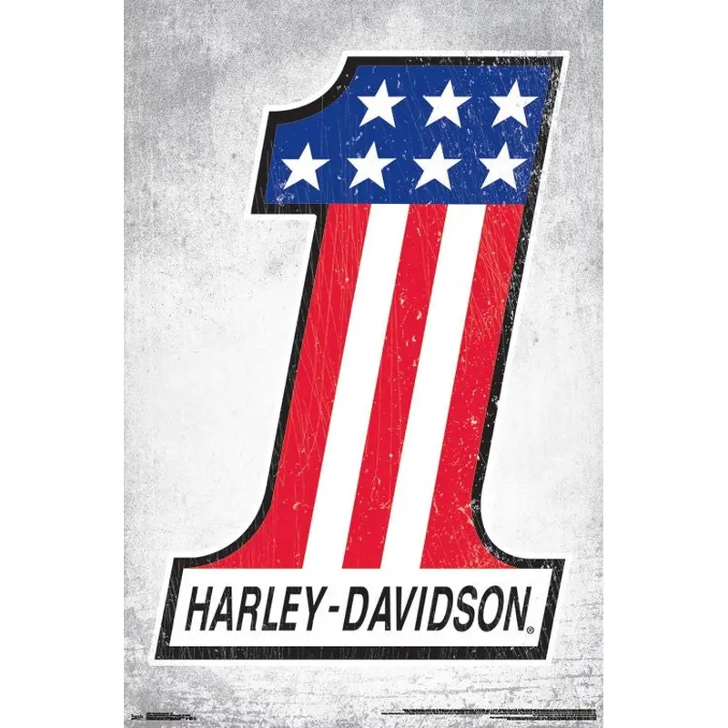 Harley-Davidson Motorcycles "Patriot-1" Official Logo Poster - Trends International Inc.