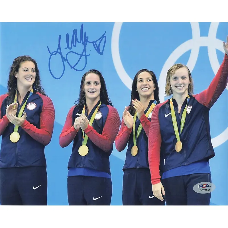 Leah Smith signed 8x10 photo PSA/DNA Autographed Swimming