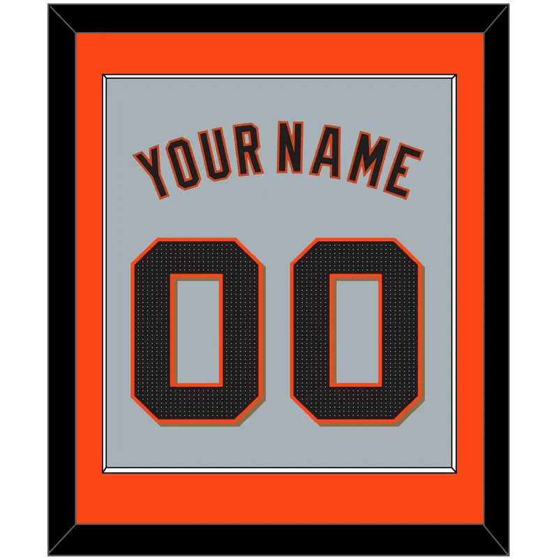 San Francisco Name & Number - Road Gray - Single Mat 2