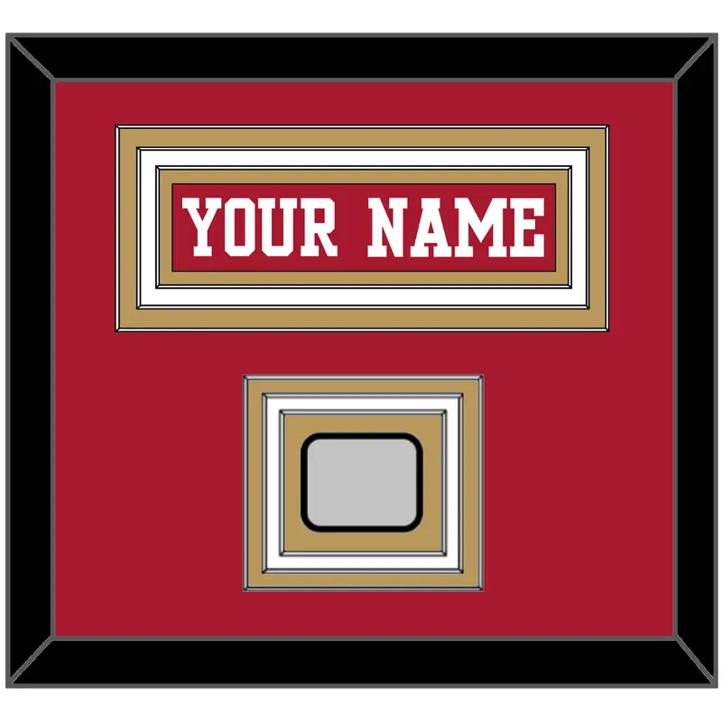 San Francisco Nameplate & Super Bowl Patch - Home Red - Triple Mat 2