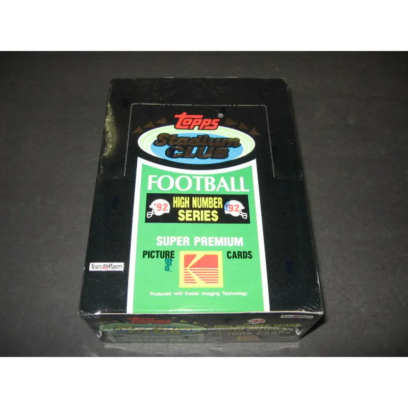 1992 Topps Stadium Club Football High Series Box