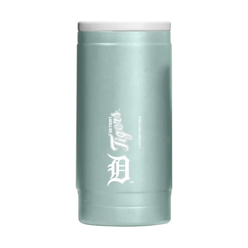 Detroit Tigers Vertical Powder Coat Slim Can Coolie