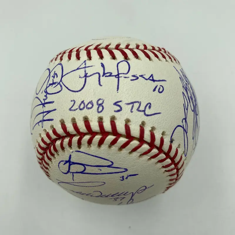 Mint 2008 St. Louis Cardinals Team Signed Baseball Albert Pujols Molina JSA COA