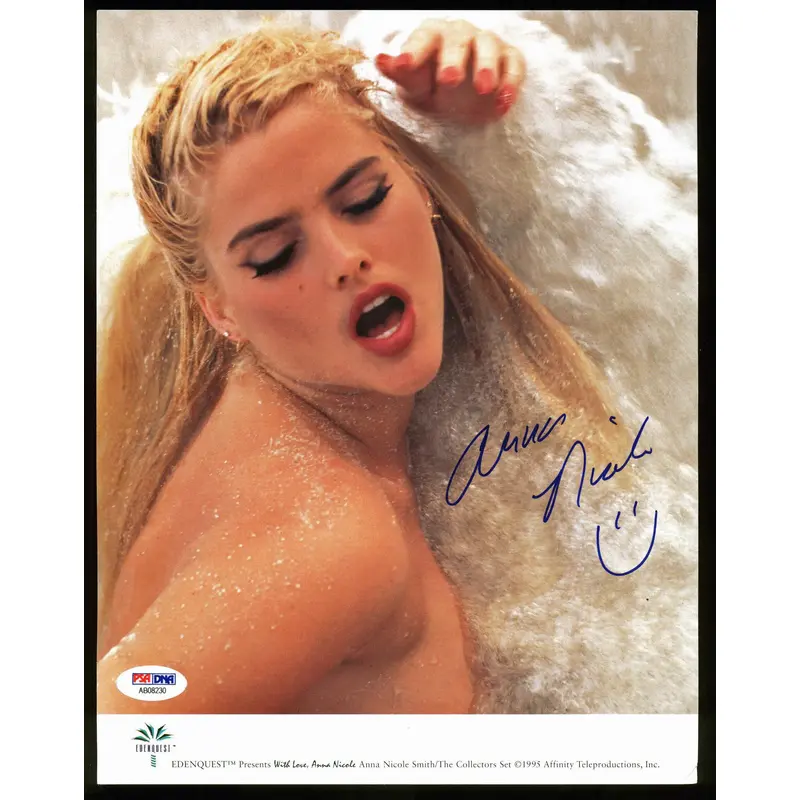 Anna Nicole Smith Sexy Authentic Signed 8.5x11 Edenquest Photo PSA/DNA #AB08230