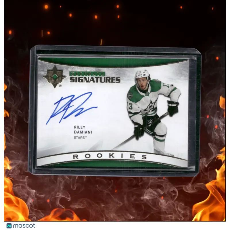 2021-22 Upper Deck Ultimate Collection Riley Damiani Signatures Rookie Auto