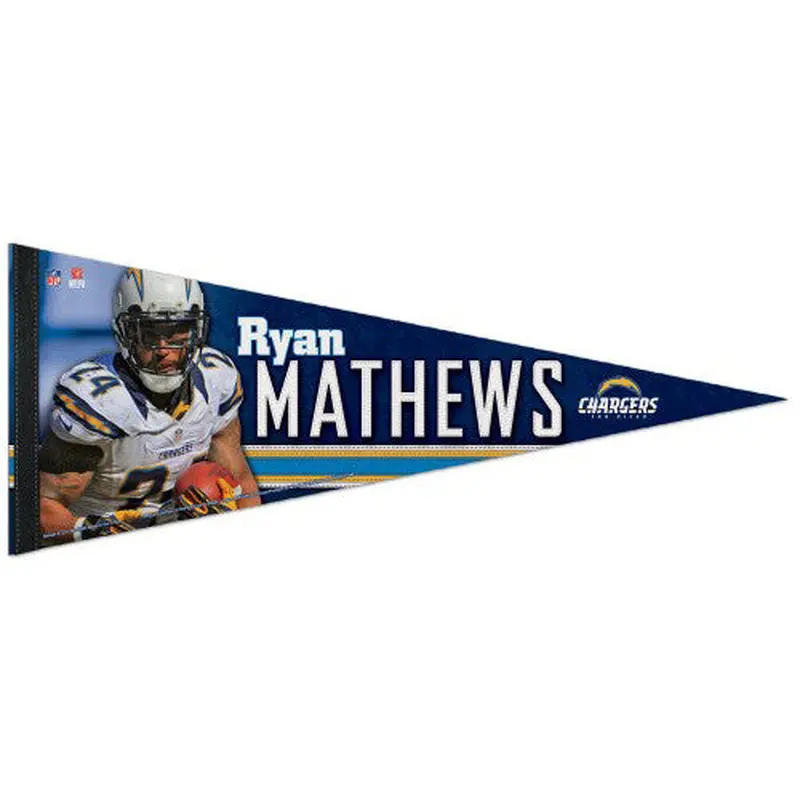 Ryan Mathews "Superstar" Premium NFL Felt Collector's Pennant (2012) - Wincraft
