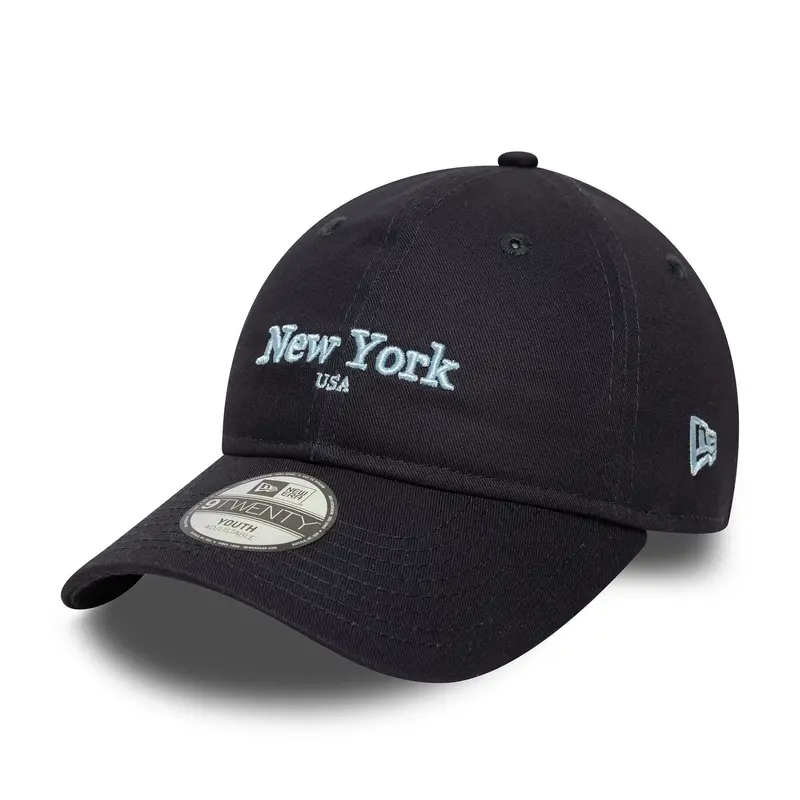 Youth New Era City Navy 9TWENTY Adjustable Cap