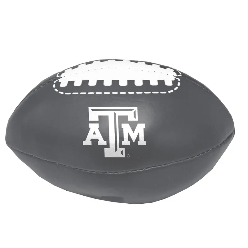 Texas A&M University Charcoal Micro Soft Football f/ Primary Logo