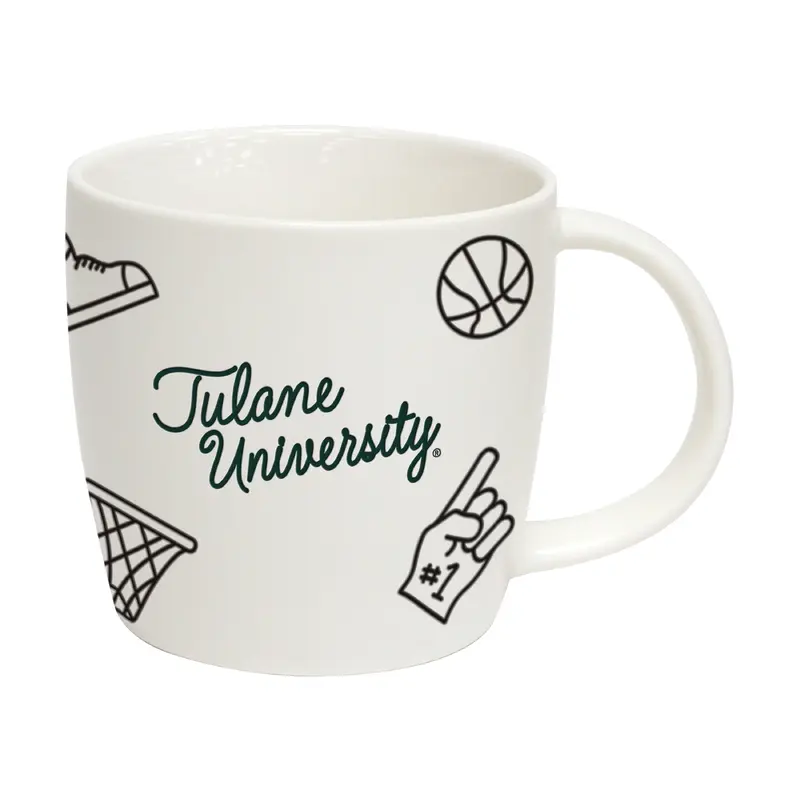 Tulane 18oz Basketball Playmaker Mug